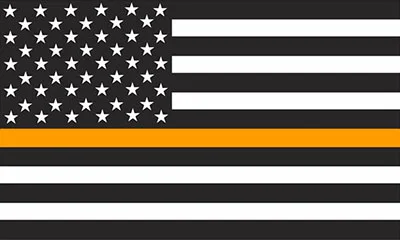 Bandera thin line naranja
