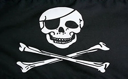 Bandera de Jolly Roger y las banderas piratas